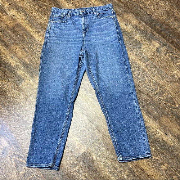 American Eagle Outfitters Denim - American Eagle Curvy Mom Jeans Women's Size 14 Distressed Stretch